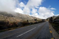 A little mist rolls in, just before Penhas da Saude