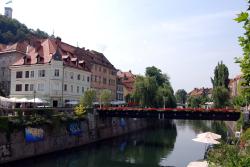 Another pretty bridge in Ljubljana