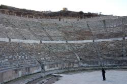 Andrew in the amphitheatre at Efes