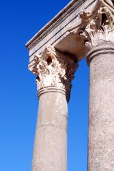 Gorgeous columns and clear skies