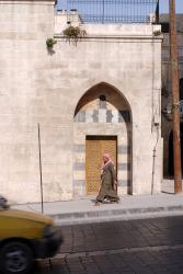 A man strolling in Aleppo