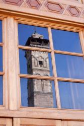 Minaret reflected