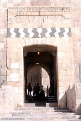 The entrance to Aleppo's citadel