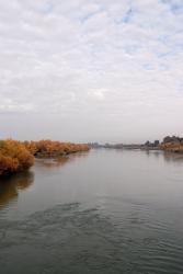 Our first glimpse of the Euphrates