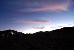 A last hunt around the tent before bedtime in Morocco