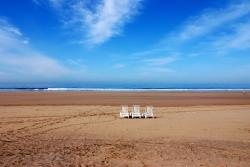 An empty beach outside Agadir