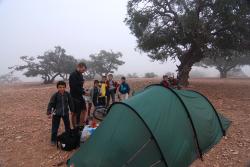 Children arrive to "help" us pack!