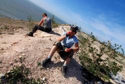 A break for oranges after a tough climb