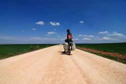 The flat, flat roads of southern Spain