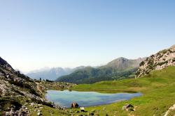 A glacial lake near Cortina d'Ampezzo