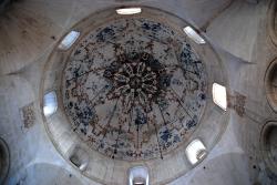 Looking up at the mosque dome