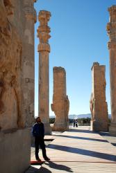 Andrew admiring Persepolis