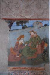 A painting on the wall of Ali Qapu Palace