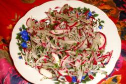 Radish and dill salad