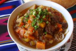 Laghman, a meat and noodle soup