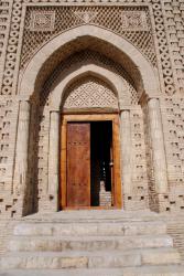 The door to the mausoleum