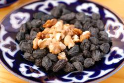 Nuts and the most delicious raisins