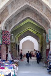 An alley in Bukhara's old marketplace