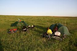First campsite in Kazakhstan