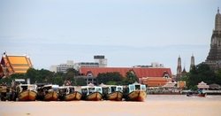 Boats on the Mae Nam Chao Phraya river