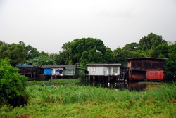 Houses by the railway line