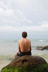 Andrew watching the sea, closer