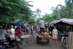A rural market outside Kampong Cham