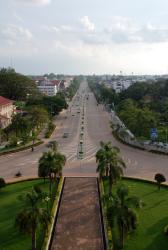 Lane Xang Avenue in Vientiane