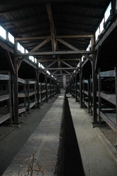 Sleeping quarters at Birkenau