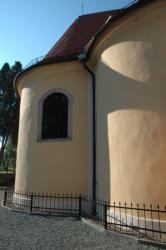 This is a corner of the Catholic church next to the Skull Chapel. We later found out it was where Friedel's great-grandparents m