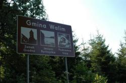 A sign advertising Walim's attractions