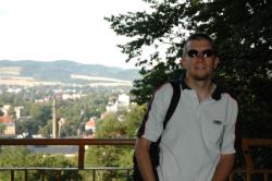 Andrew at a lookout point over Kudowa