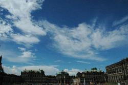 When we first arrived in Dresden it was beautifully sunny and the sky-scapes were amazing