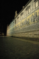 This is the Procession of the Dukes in old Dresden. It was made in the 1870s and later transferred onto thousands of  little por