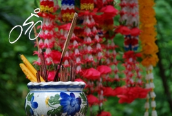 Incense at a Buddhist Shrine