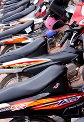 Row of Motorbikes