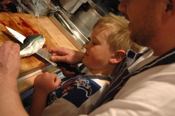 Learning to fillet the mackerel at Margot's