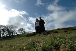 Back at the cottage, in a nearby field