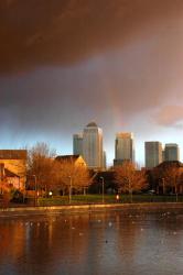 Rainbow over the Docklands