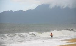 High surf on Langkawi Island