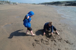 The kids had no fear of getting wet and dirty!