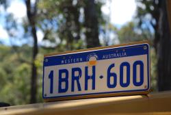 Aussie license plate