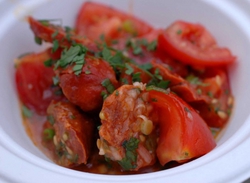 Chorizo and Tomato salad from Fino