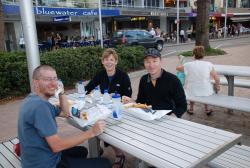 Fish 'n' chips with Dave and Nancy