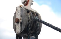An old pulley on the TSS Earnslaw