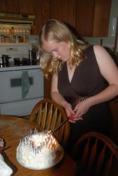 Alexa lighting Darren's cake