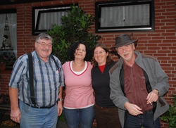 Saying goodbye: Paul, Christa, Friedel and Horst