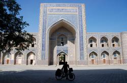 124-Andrew in front of a Bukhara mosque.jpg
