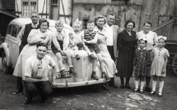 1951 - Family gathering - Martin Wittwer -Martha Rother -Hans Segnitz -Reinhardt Segnitz -Inge Rother -Paul Rother - x - x -sist