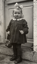 1951 - Inge Rother in Rommerz - dressed up for Easter.jpg